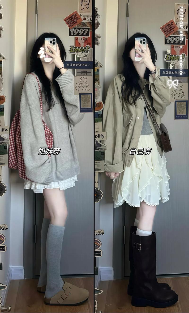 淡卡其色短裙怎么搭配