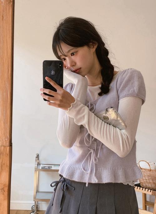 毛线短袖怎么搭配图片