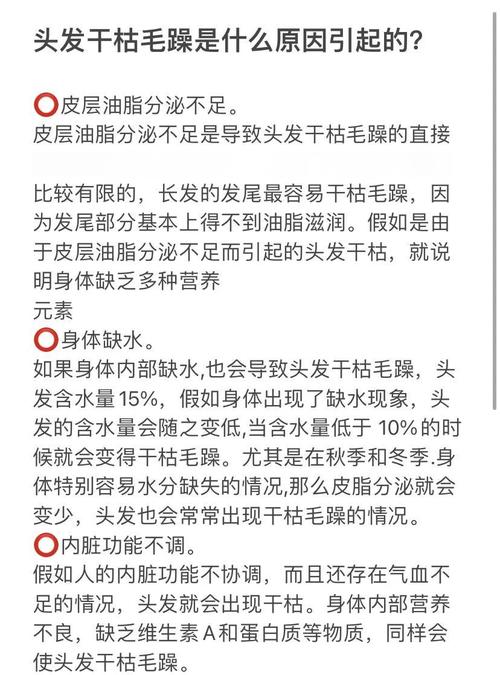 头发粗糙是什么原因