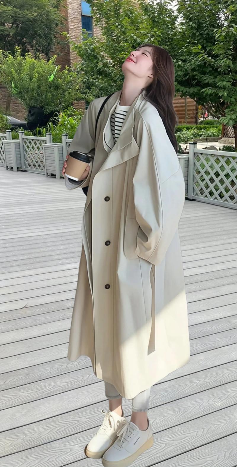 宽松长衣服 怎么搭配图片欣赏