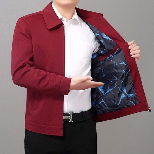 红色男款休闲上衣怎么搭配什么裤子好看吗