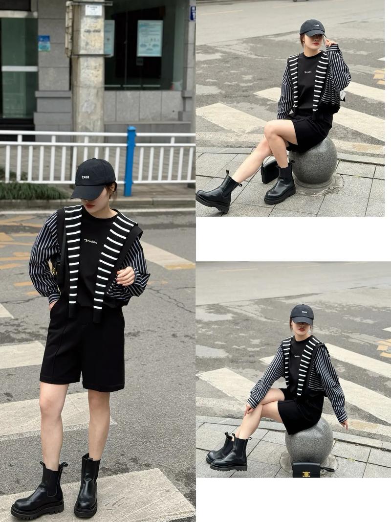 黑白条纹裤怎么搭配外套