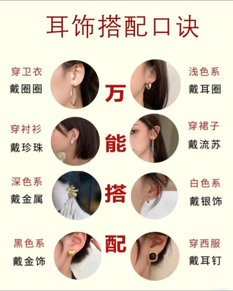 耳环怎么去搭配衣服