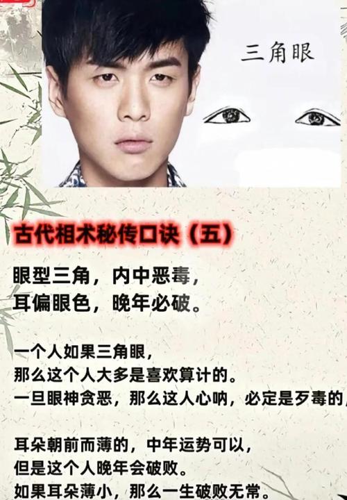 什么叫三角眼