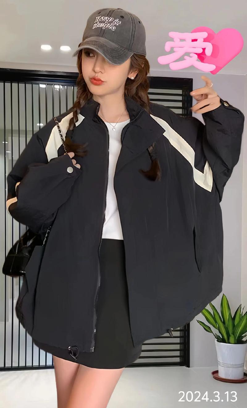 半黑白外套怎么搭配图片欣赏