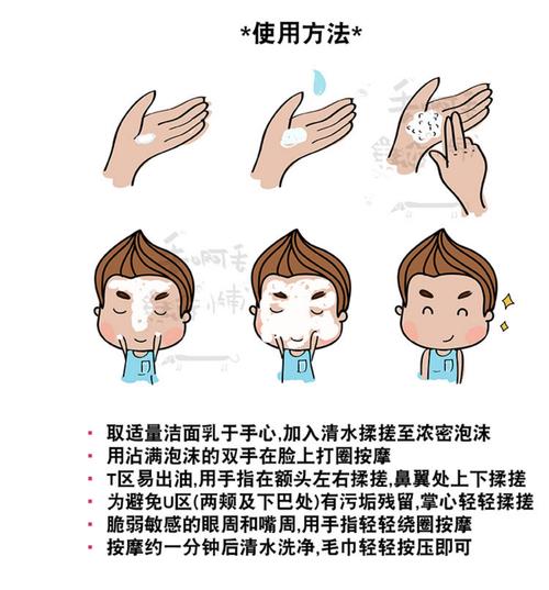 怎么用洗面奶洗脸步骤