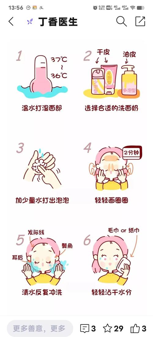 怎么用洗面奶洗脸步骤