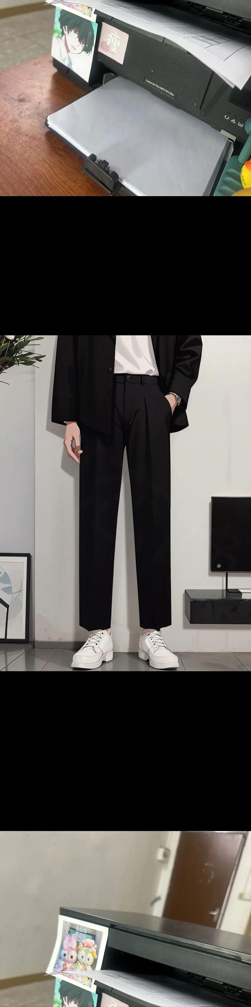 休闲西装裤子怎么搭配衣服图片