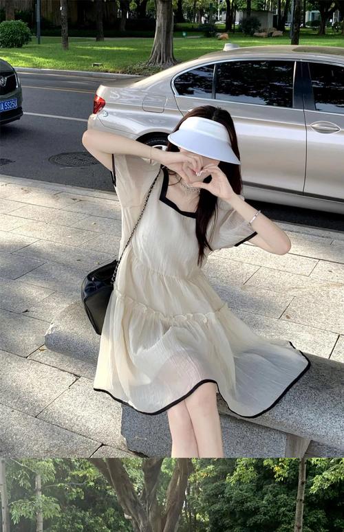 夏天连衣裙短怎么搭配图片大全