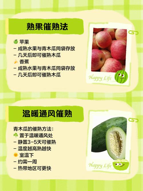 木瓜用什么催熟