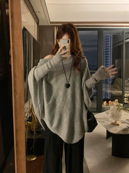 套头长款女外套怎么搭配