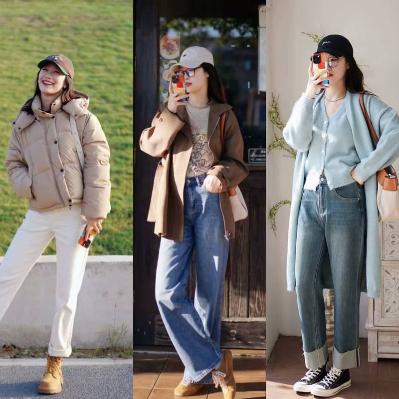 冬天裤子鞋子怎么搭配衣服好看图片大全