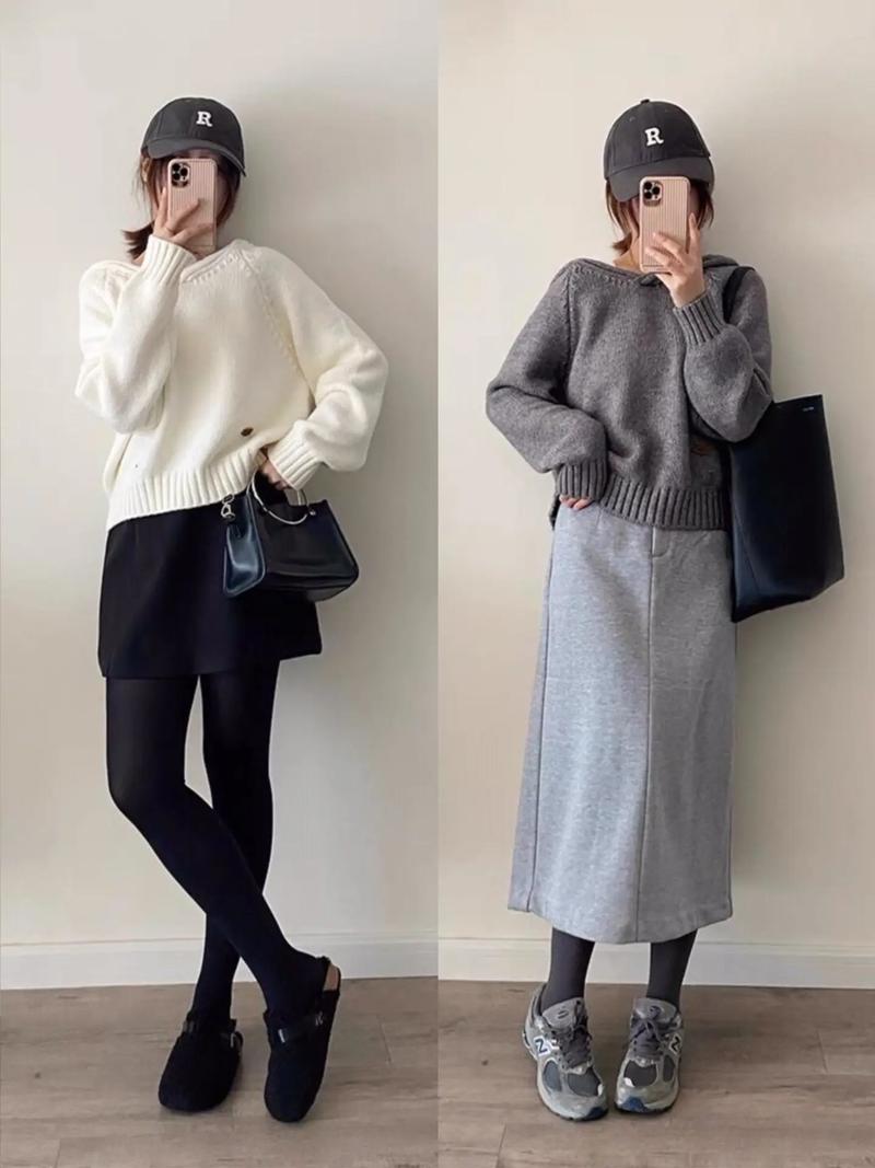 冬季大毛衣怎么搭配衣服图片欣赏
