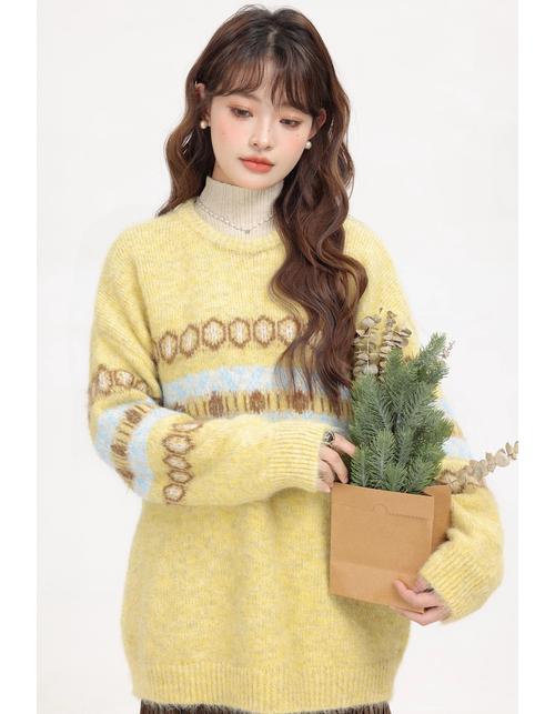 冬季大毛衣怎么搭配衣服好看图片大全