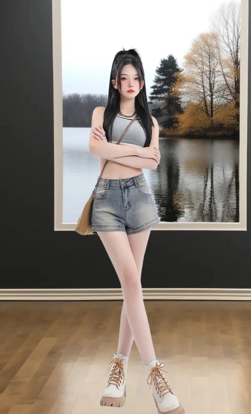 穿牛仔短裤上身怎么搭配图片大全