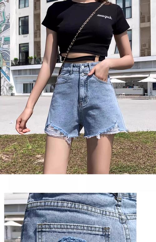 穿牛仔短裤上身怎么搭配图片大全