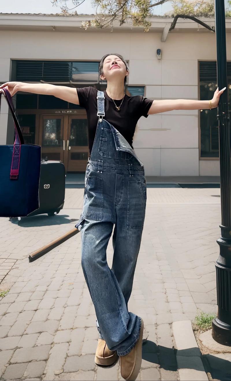 穿背带裤衣服怎么搭配好看图片搜索