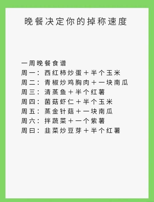 减肥中晚餐吃什么
