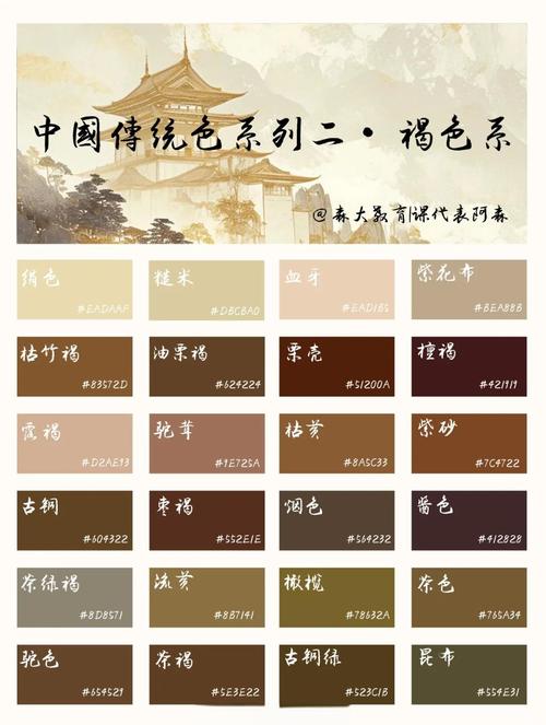 褐色和什么颜色搭配