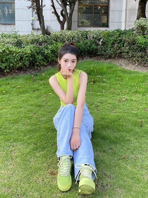 绿色休闲鞋子怎么搭配图片