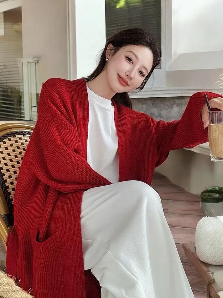 宽松的红上衣怎么搭配图片欣赏