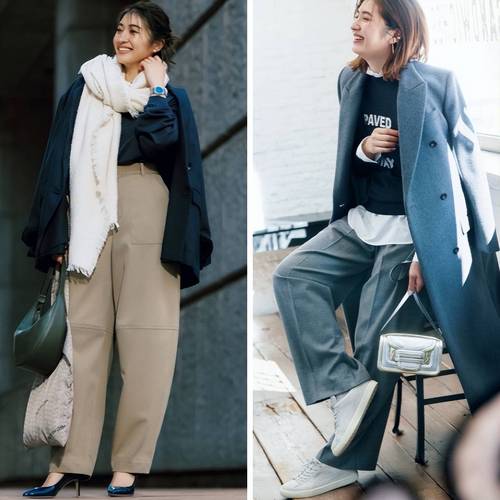 宽裤子怎么搭配鞋子好看图片