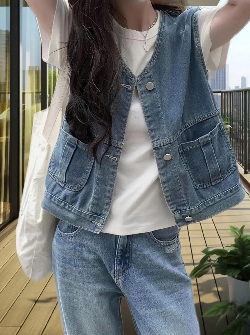 短的背心怎么搭配衣服