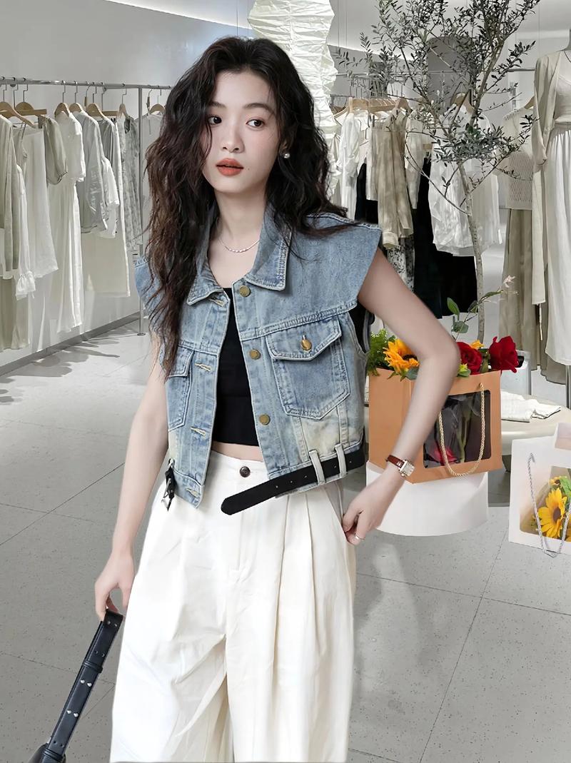 短的背心怎么搭配衣服