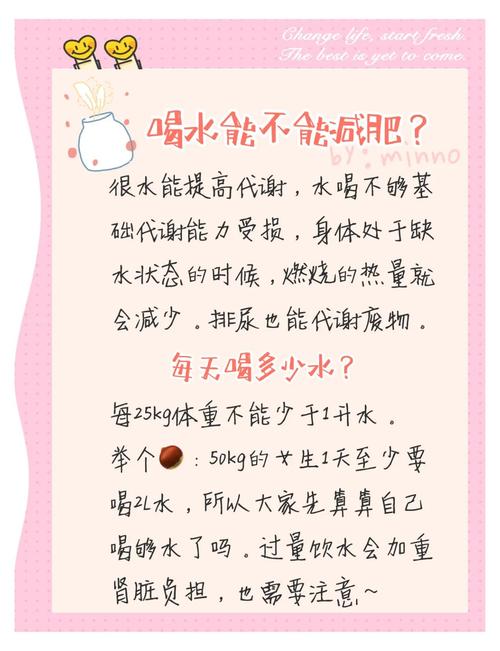 喝水时放什么能减肥吗