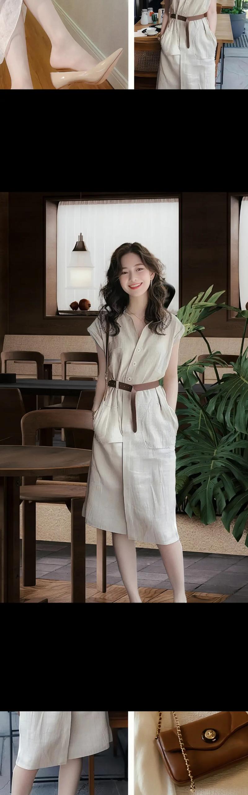 杏色裙子配什么鞋子