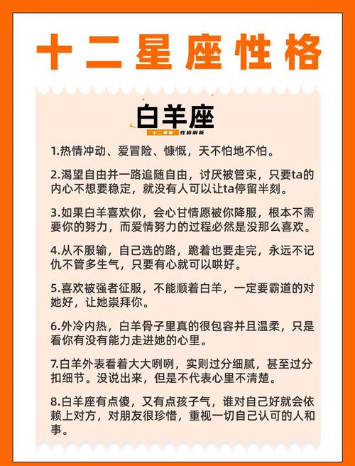 白羊座的人什么性格