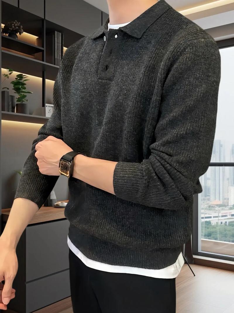 长款男士毛衣怎么搭配图片