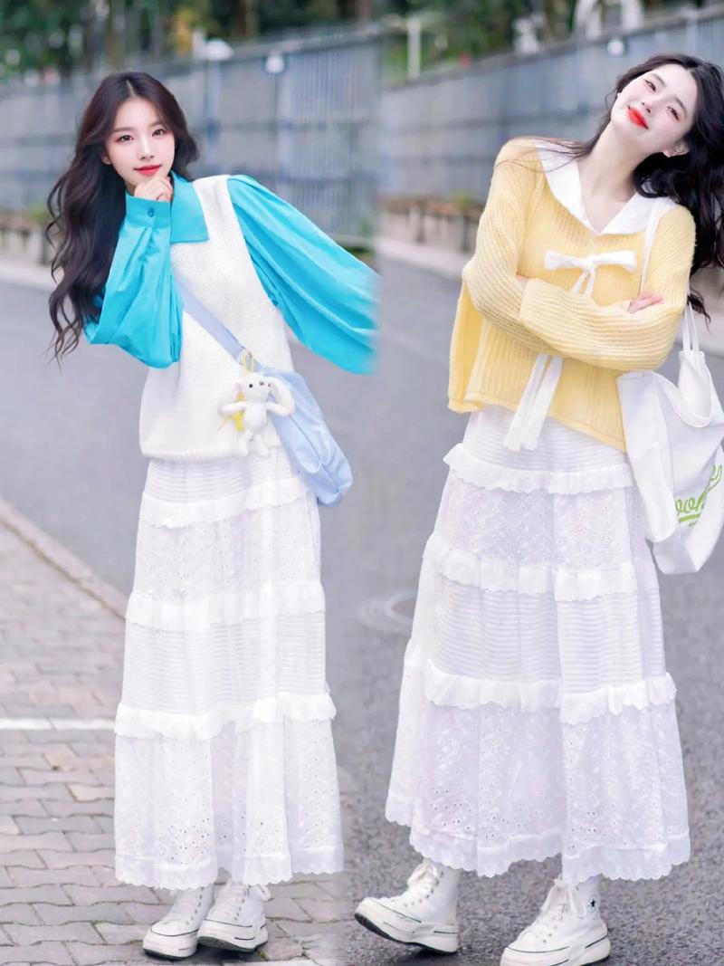 白色长衣服怎么搭配