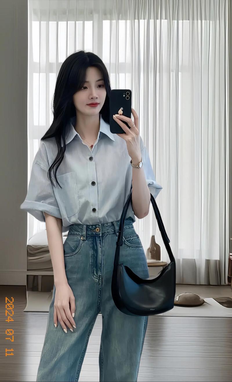 休闲的短衬衫怎么搭配图片欣赏
