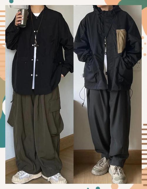 男生穿的宽松的外套怎么搭配图片