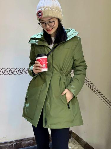 绿色长棉衣怎么搭配图片大全