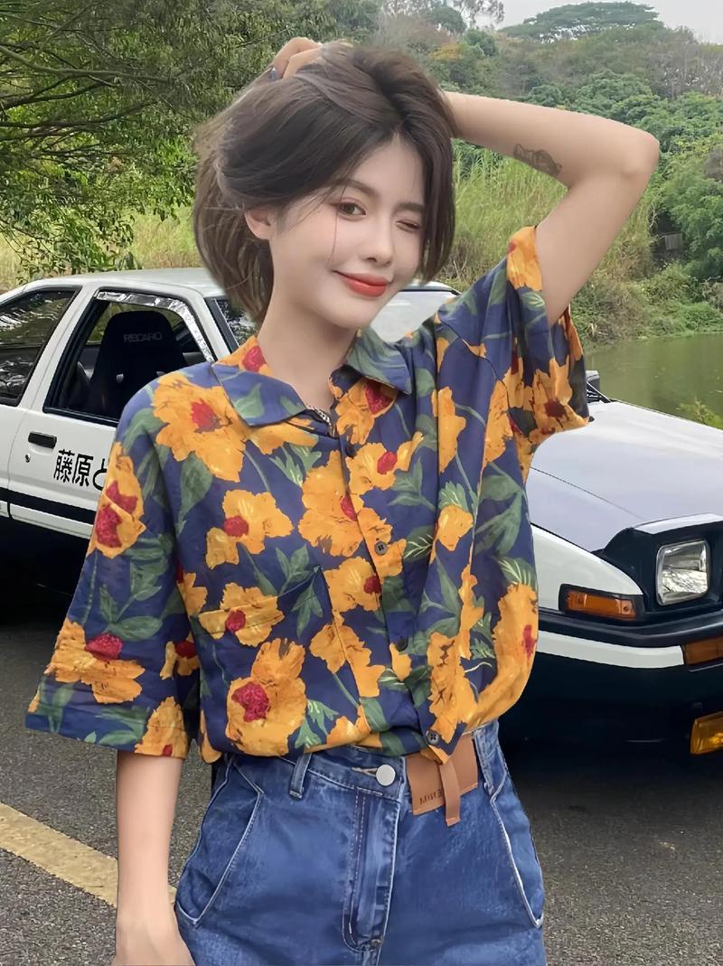 花色衬衫怎么搭配图片