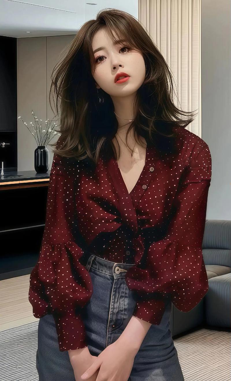 红色长衬衫怎么搭配