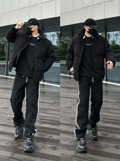 黑色运动鞋男怎么搭配衣服图片