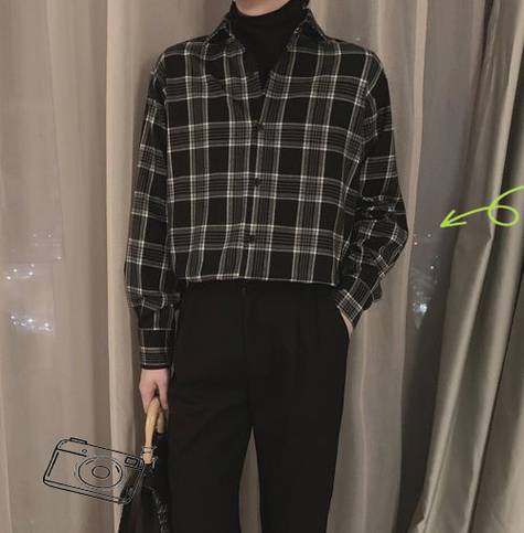黑色格子衫怎么搭配