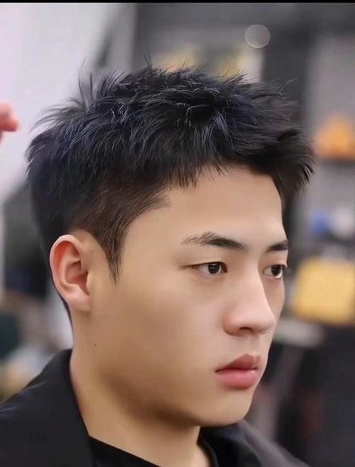 圆形脸适合什么发型男