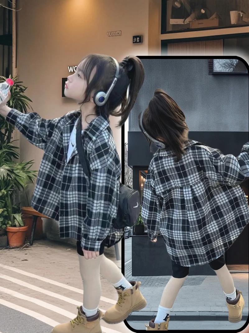 黑白格子衣服怎么搭配图片