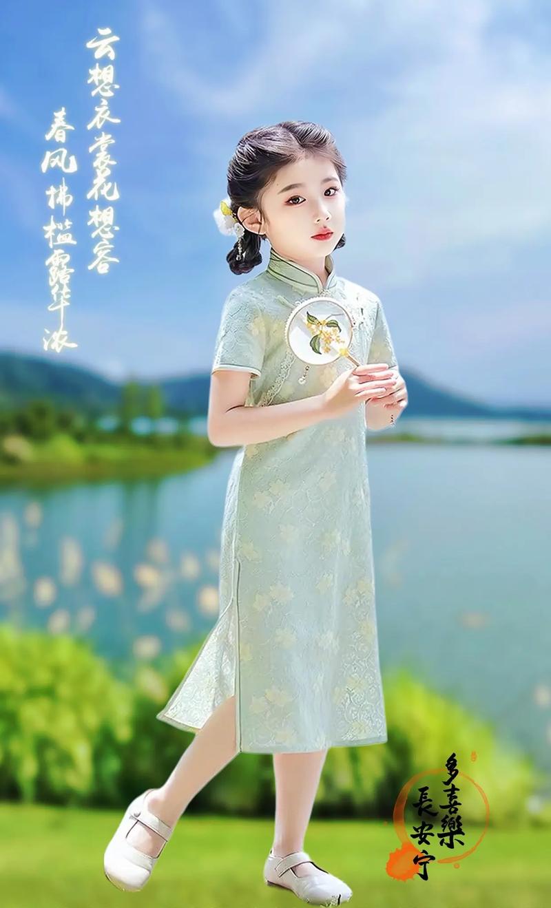 儿童旗袍配什么发型