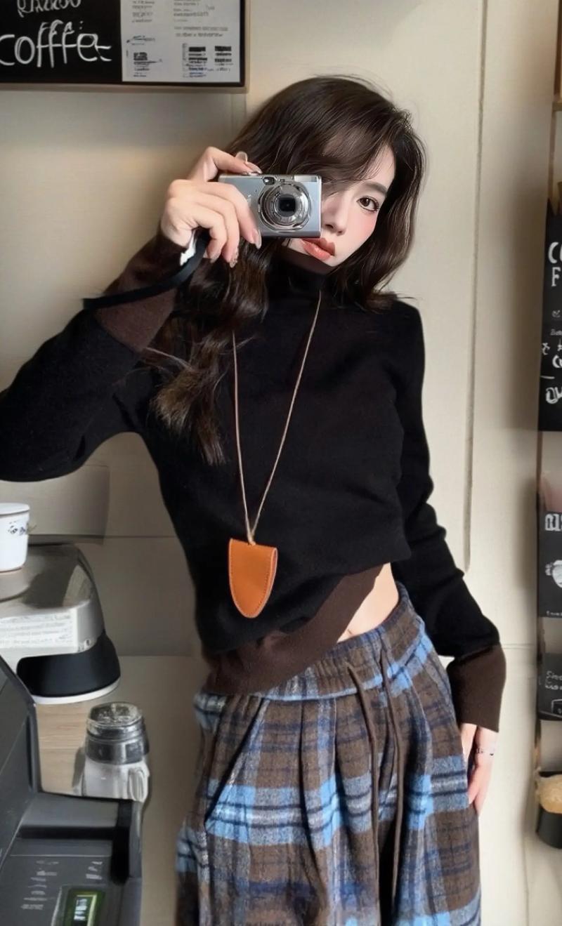 深色毛衣怎么搭配