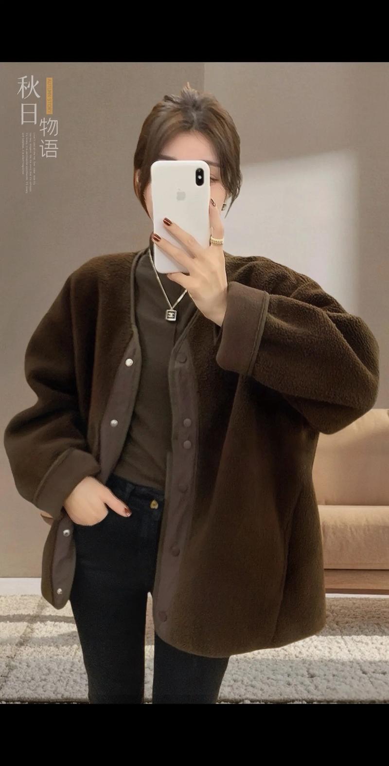 廓形无领大衣怎么搭配