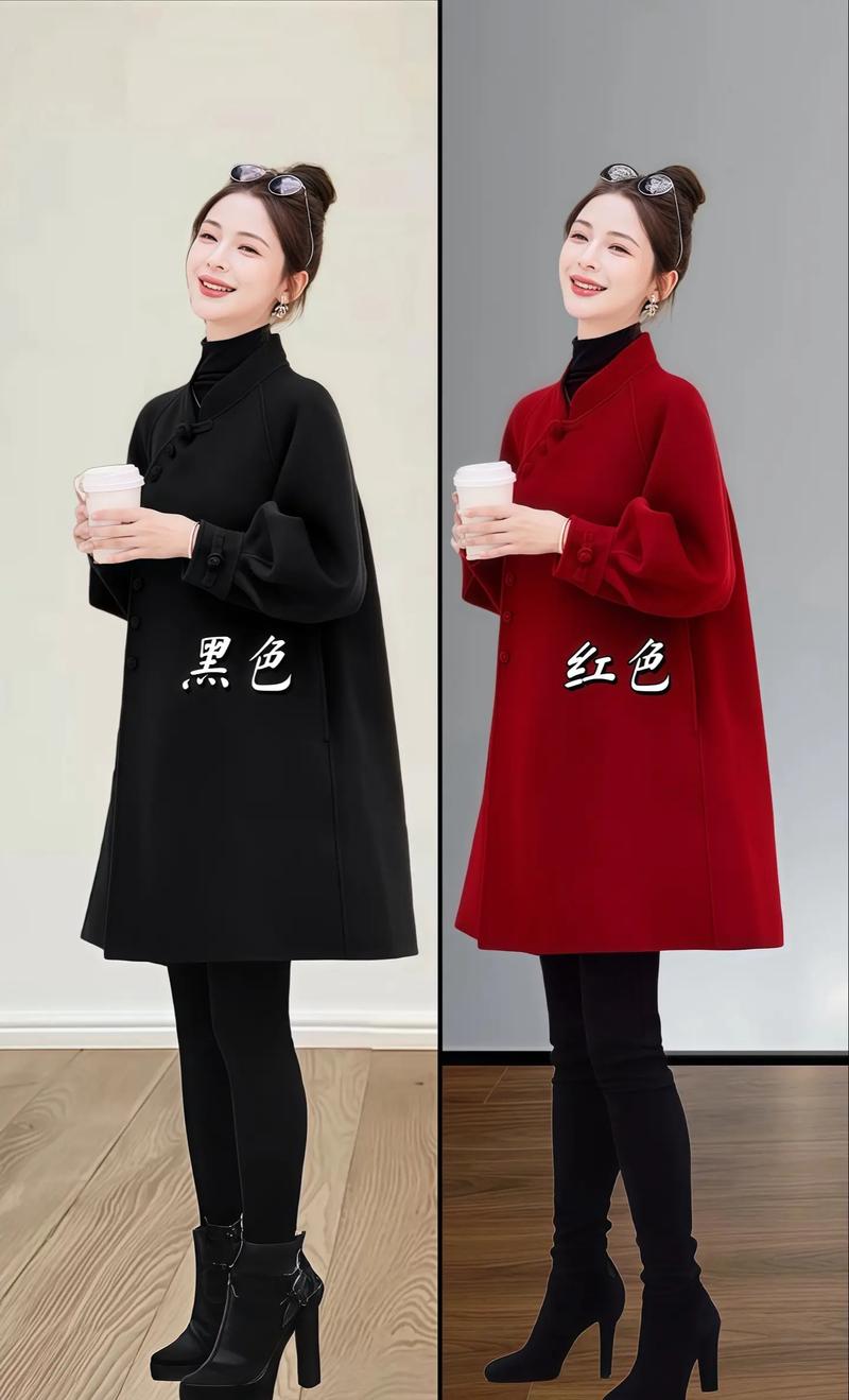 红色斗篷外套怎么搭配鞋子