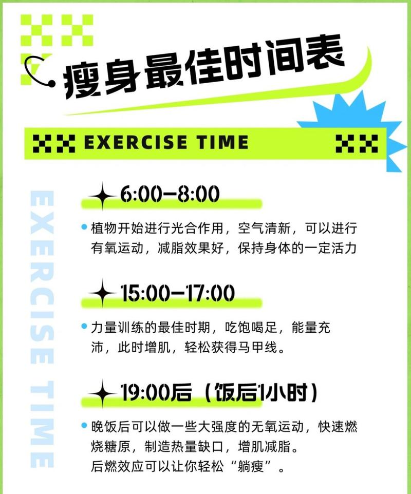减肥什么时候运动最好