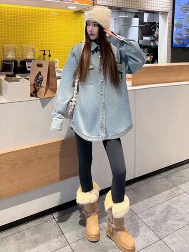 牛仔衬衣冬天怎么搭配