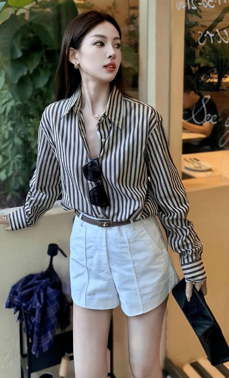 长衬衫女装怎么搭配