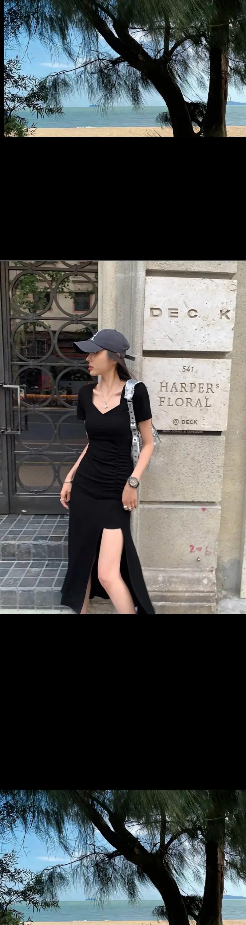 黑连衣裙怎么搭配鞋子